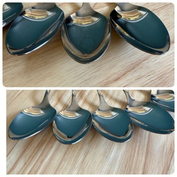 7 Vintage Oneida My Rose Serving Spoons 8 1/4 in - Picture 8 of 9